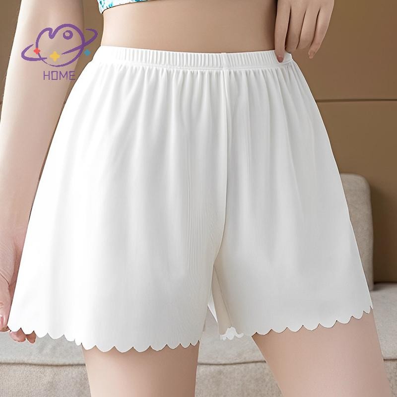 [mayhome] กางเกงเซฟตี้ผู้หญิงฤดูร้อนป้องกันการสัมผัสบางหลวมกางเกงขาสั้นขนาดใหญ่ชุดนอน Bottoming {TH}