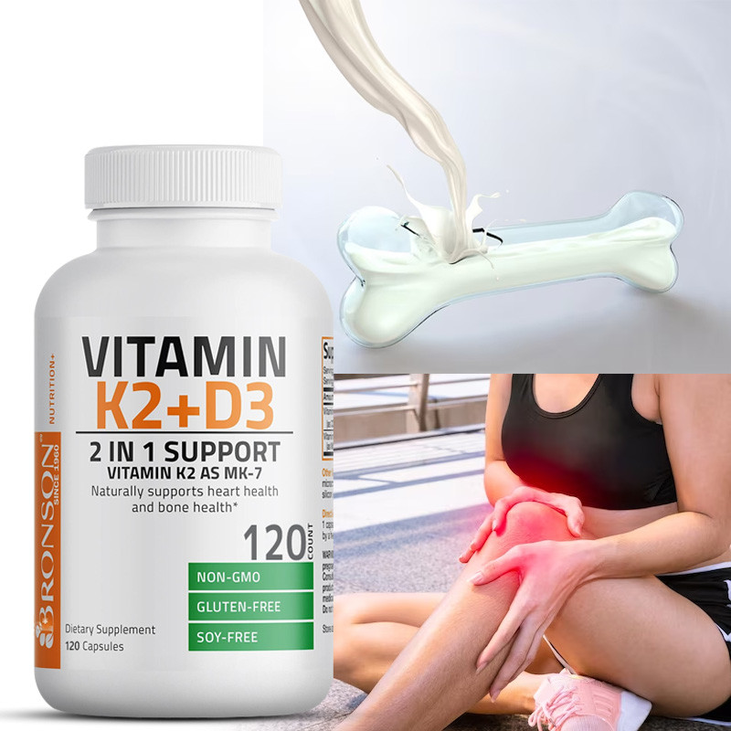 สูตรวิตามิน K2 + D3 2-in-1 - พยุงสุขภาพกระดูกและข้อ, รองรับระบบภูมิคุ้มกัน - ปราศจากกลูเตน, ไม่มีฟิลเลอร์