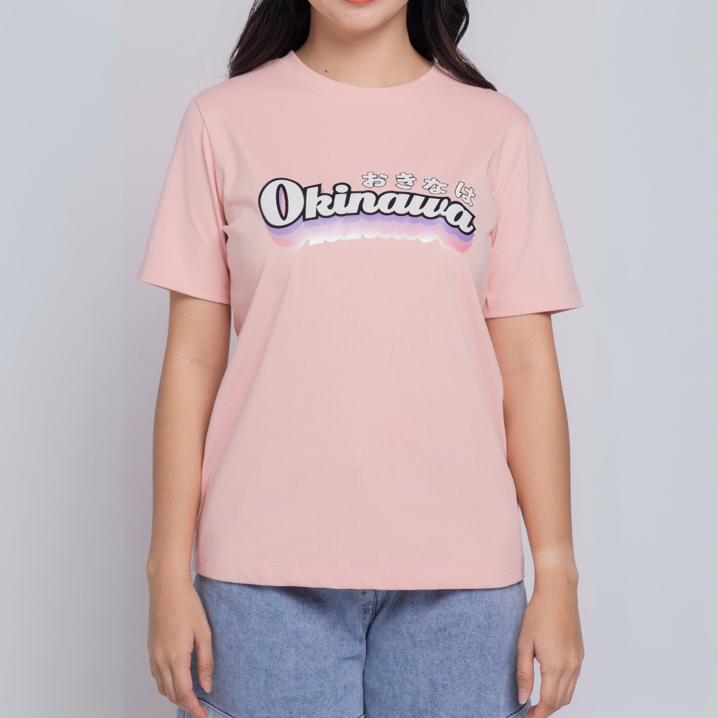 Colegacy WomenS Top Retro Okinawa Graphic Tee Shirt (S-XL)