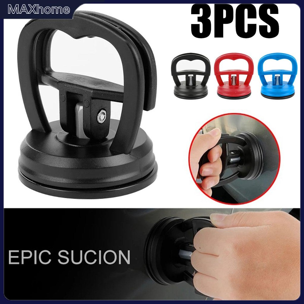 3 ชิ้นรถ Dent Puller รถ Dent Remover เครื่องมือนํากลับมาใช้ใหม่ Mini ดูดถ้วย Dent Puller Handle Lift