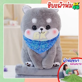 หมอนผ้าห่ม เนื้อผ้านาโน ตุ๊กตาหมอนผ้าห่ม ขนาด 30*25cm. รูปสัตว์ หมอนนาโน ผ้าห่มนาโน หมอนผ้าห่มนุ่ม หมอนรูปสัตว์ ของขวัญ