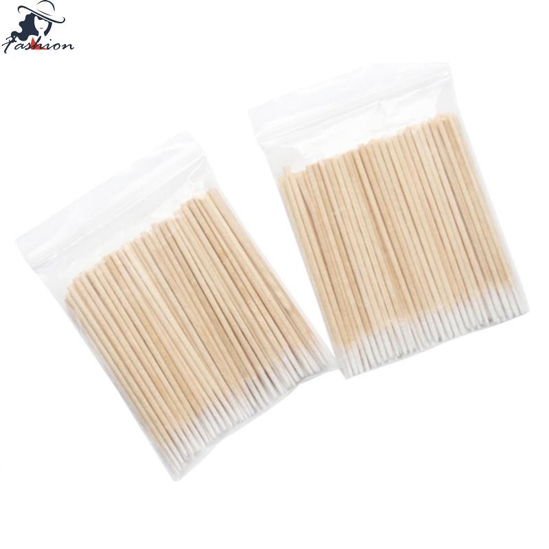 100นับสําลีทิ้งปรับเคล็ดลับ ไม้กวาด กับไม้ไม้ แท่ง เครื่องสําอาง