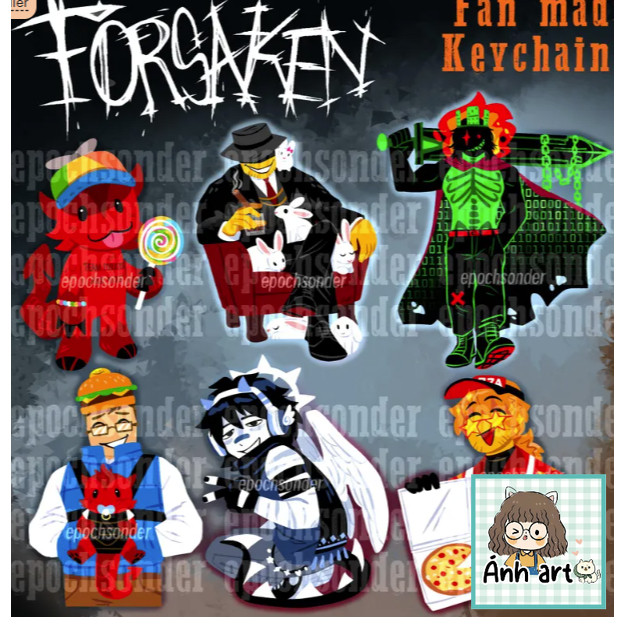 PREORDER พวงกุญแจ Forsaken | C00lkidd, Mafioso, 1x1x1, 007n7, สองเวลา, Elliot