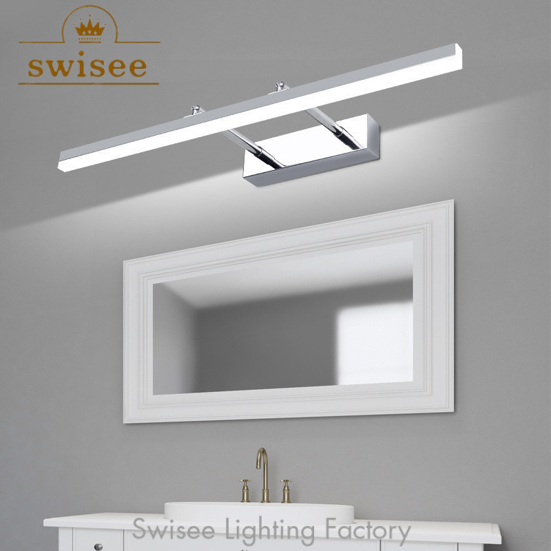 โคมไฟกระจก LED ที่ทันสมัยสำหรับผนังห้องน้ำโคมไฟติดผนังห้องนอนห้องนั่งเล่นกระจกไฟหน้า