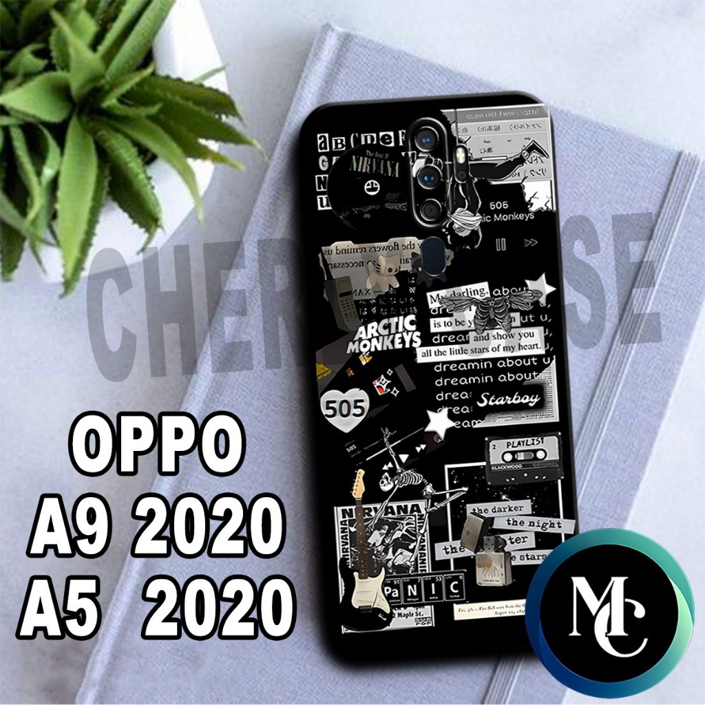CC26/ Softcase ยางยืดหยุ่นสําหรับ OPPO A9 (2020) และ A5 (2020)/AESTHETIC Motif/เคส OPPO A9 (2020)/เค