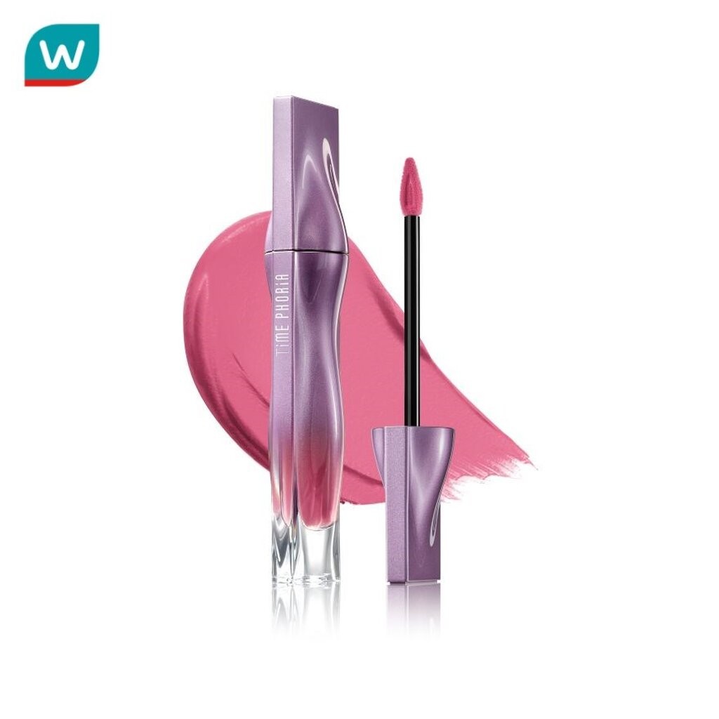 Time Phoria ไทม์ฟอเรีย เนบิวล่า เวลเวท ลิป ครีม 4มล. 001 ลูนาเบล