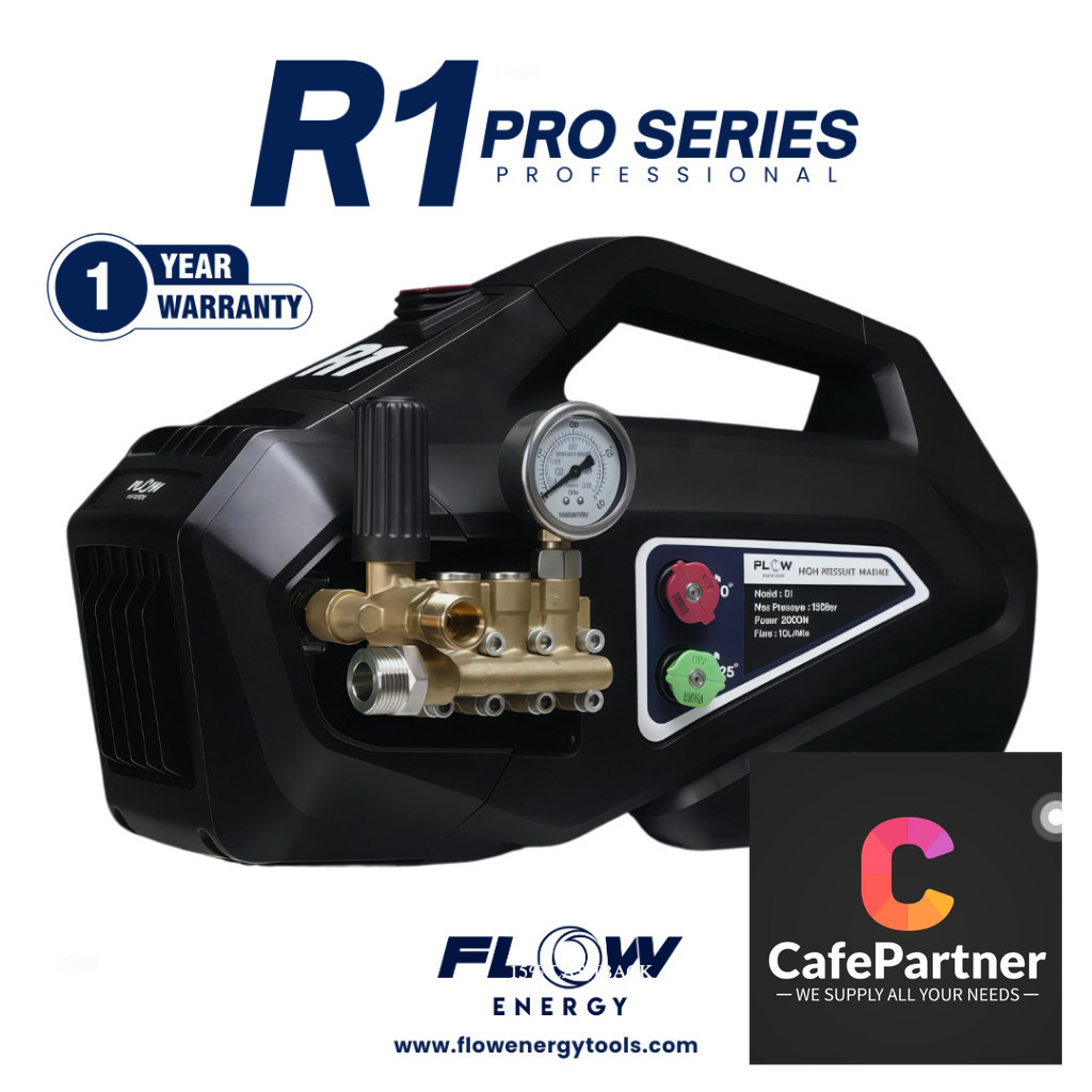 เครื่องฉีดน้ำแรงดันสูง Flow Energy รุ่น R1 แข็งแกร่ง ทนทาน