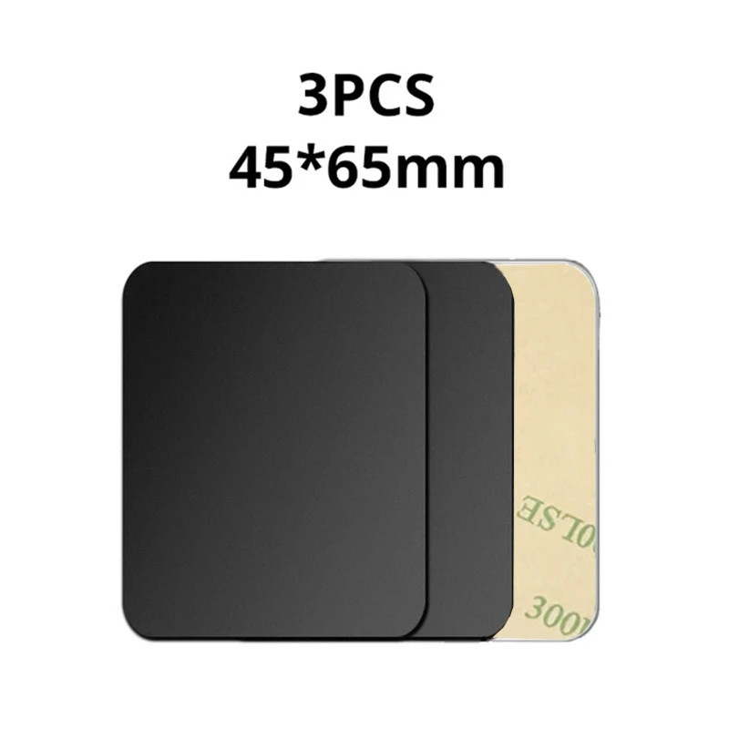 1/3/5 ชิ้น Ultra Thin แผ่นโลหะสําหรับรถแม่เหล็กที่วางโทรศัพท์แผ่นเหล็กสติกเกอร์ดิสก์แท็บเล็ตโต๊ะโทรศัพท์มือถือวงเล็บแม่เหล็กสติกเกอร์