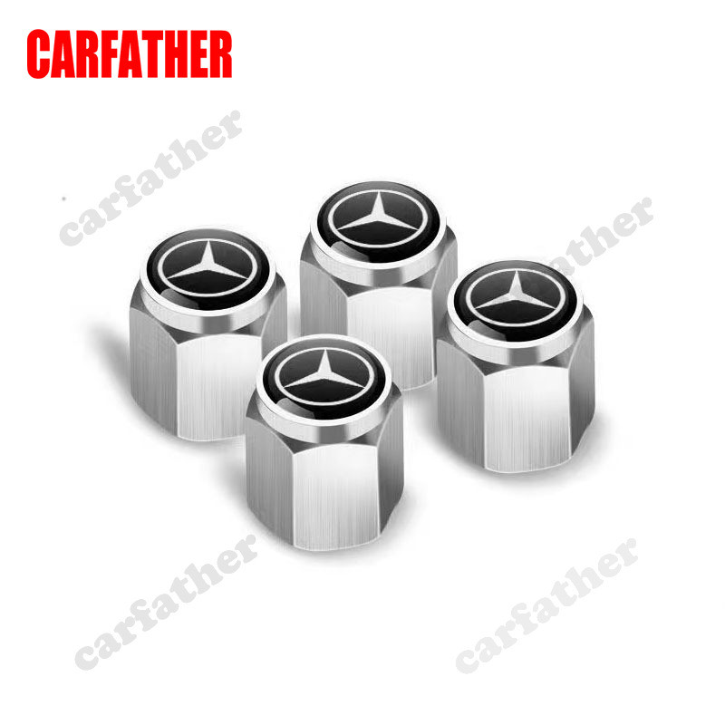 [📣ส่งไว มีCOD] จุกลมยางรถยนต์ จุกลมยาง Mercedes Benz/เบนซ์ งาน Motor Sport ส่งไว Car Tire Valve Caps จุกลมรถยนต์ ชุดแต่งเบนซ์ จุกลมยางเบนซ์ 4 ชิ้น/เซ็ต