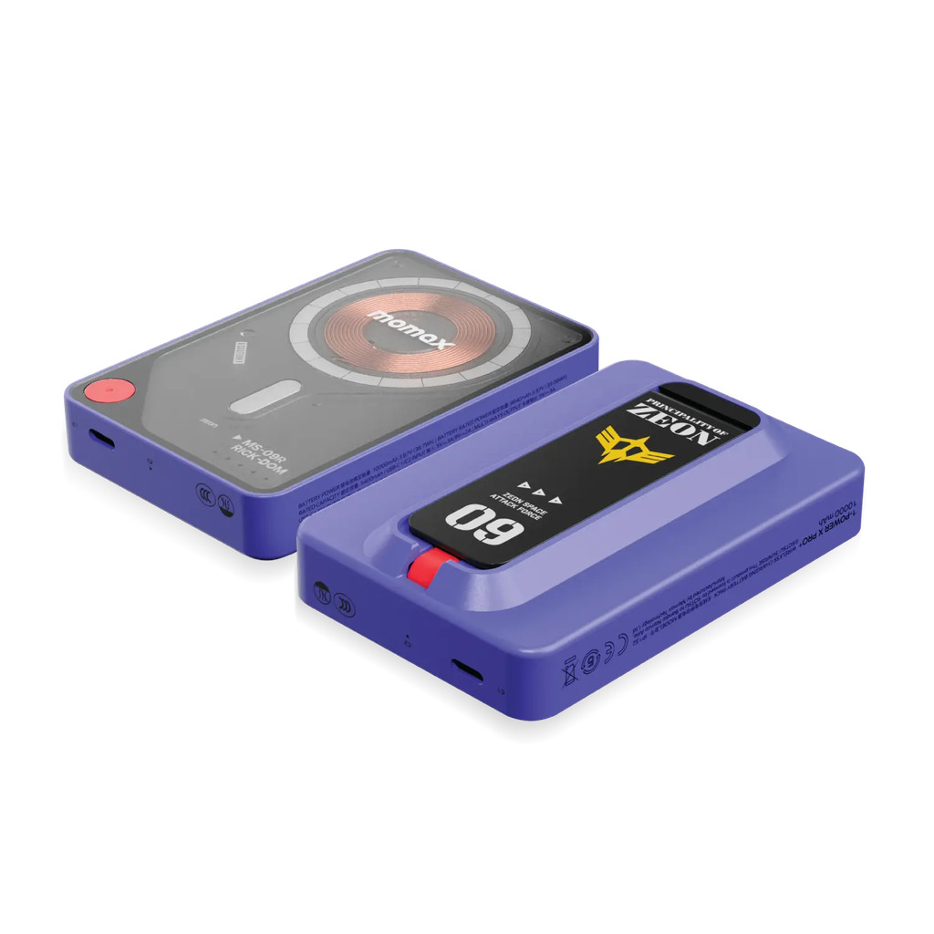 Momax 1-Power X Pro + Magnetic Wireless Power Bank Mobile Suit Gundam Limited Edition 10000mAh Powerbank สาย USB-C ในตัว - รูปที่ 5