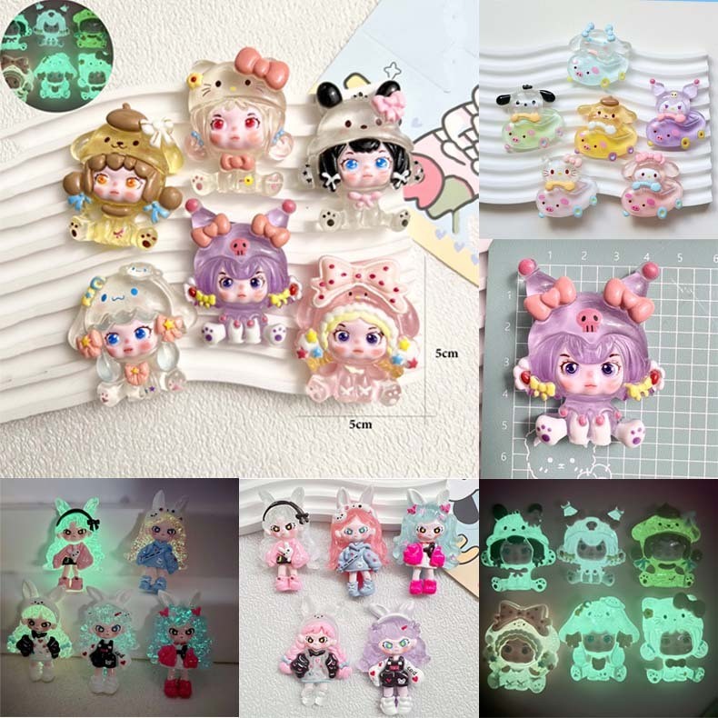 [ขนาดใหญ่] charm blind bag size to blind box Labubu Kuromi Sanrio Kitty Dora Doll Princess Castle