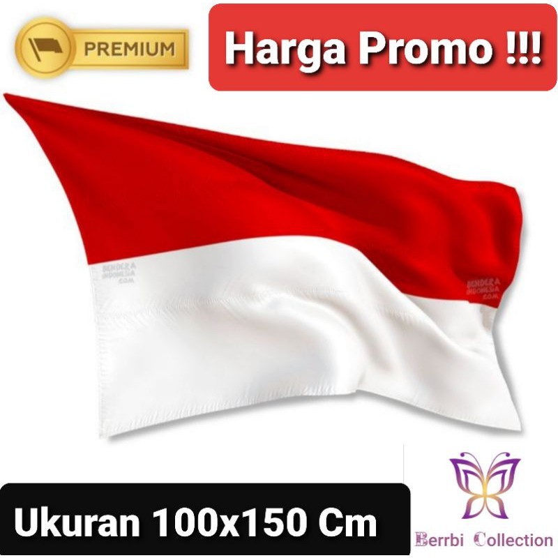 MERAH ธงสีแดงและสีขาว ขนาด 100x150 CM (สําหรับโรงเรียน สํานักงาน หรือนา)