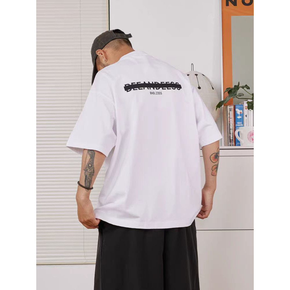 TT1เสื้อยืดผู้ชายผู้หญิง เสื้อยืดoversize ผ้าคอตตอน ลาย"BND.23SS" เนื้อผ้าเกรดพรีเมียม ผ้าฝ้ายใส่สบา