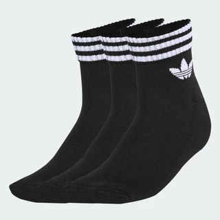 adidas ไลฟ์สไตล์ ถุงเท้าหุ้มข้อ 3-Stripes (3 คู่) Unisex สีดำ JV7436