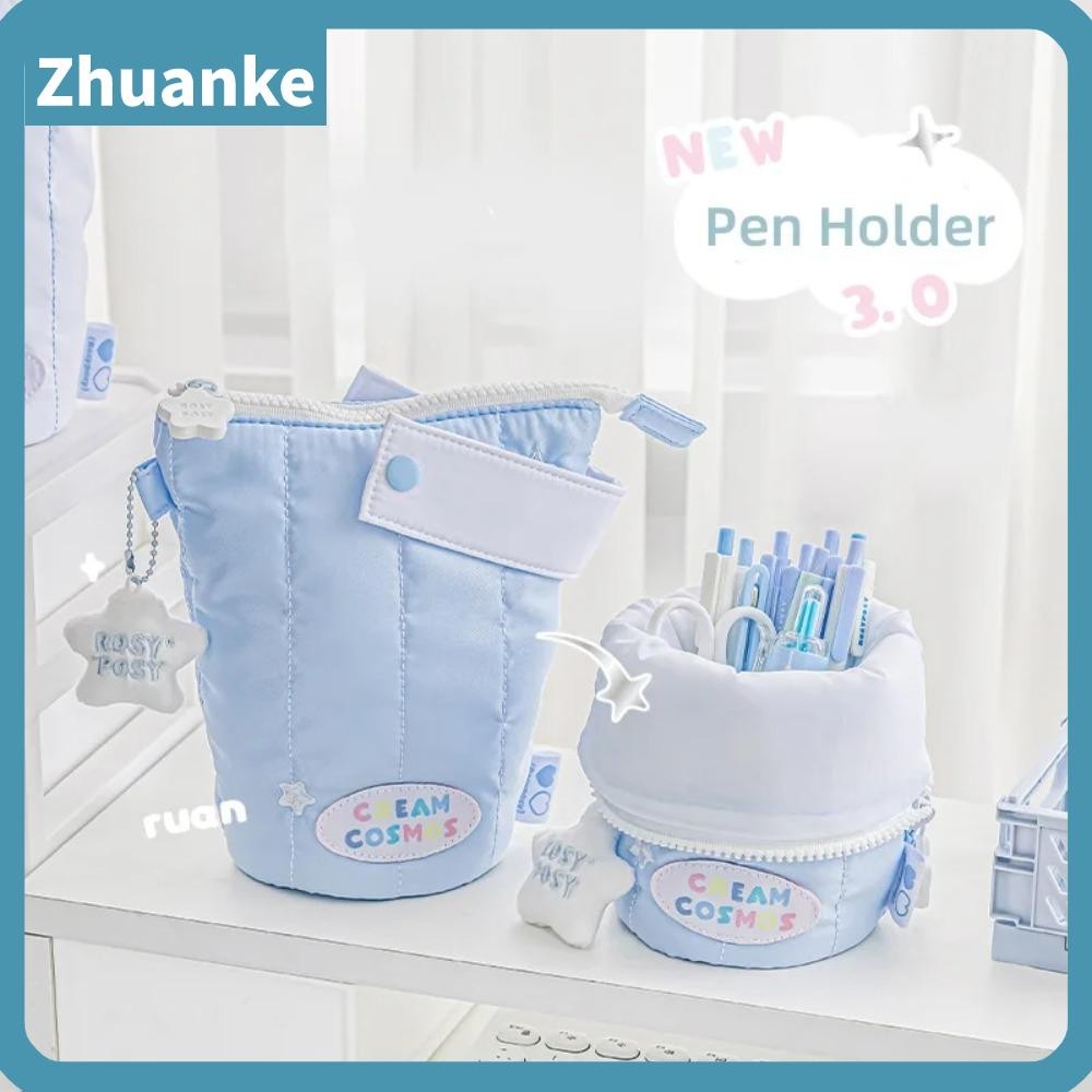 ดินสอ ZHUANKE ,ที่ใส่ดินสอมัลติฟังก์ชั่นแบบพกพา,แฟชั่นความจุสูงกระเป๋าเครื่องเขียนสีทึบนักเรียน