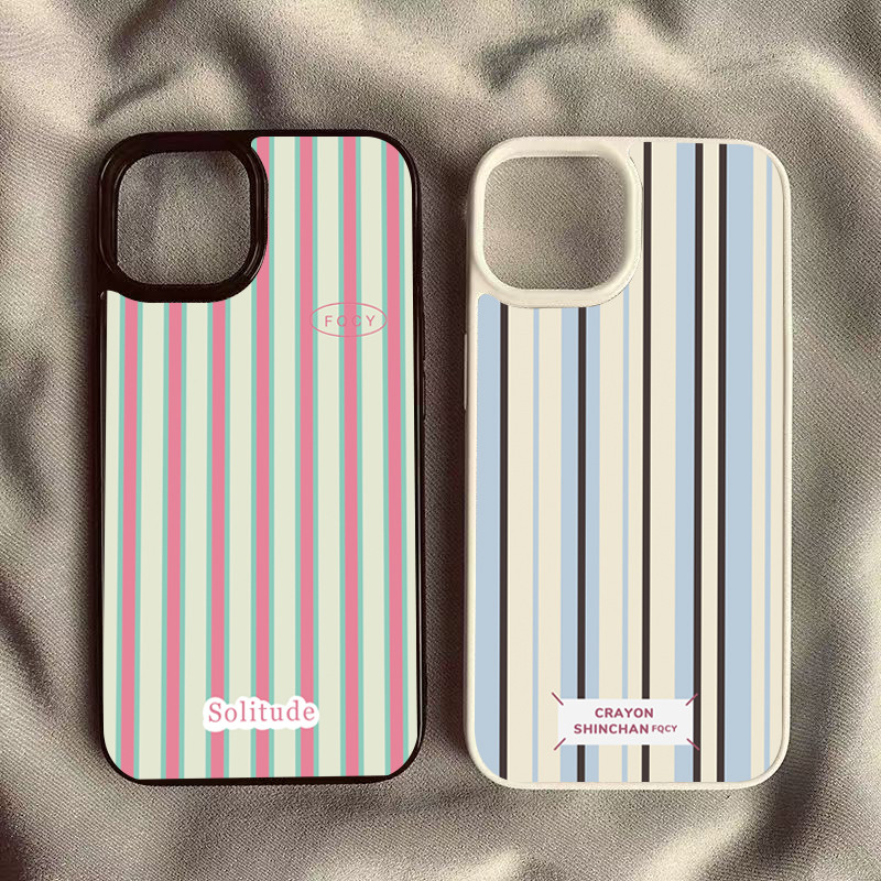 การออกแบบลายที่เรียบง่ายเคสโทรศัพท์สําหรับRedmi 13 14C 12 หมายเหตุ 14 13 12 Pro Plus 11 10 Pro POCO X7 X6 X5 F6 Pro Minimalistสีชมพูสีฟ้าลายกันกระแทกปกอ่อนใส - รูปที่ 3