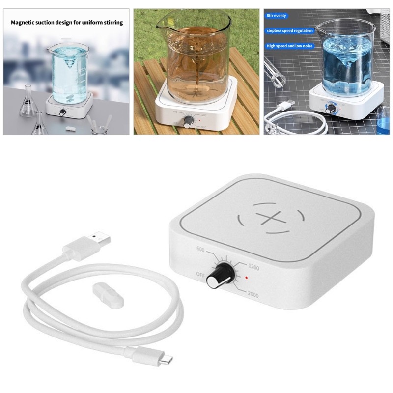 Cons Magnetic Mixer ปรับได้อย่างไม่มีที่สิ้นสุดสําหรับการผสมของเหลวในบ้านและการตั้งค่าการทํางาน