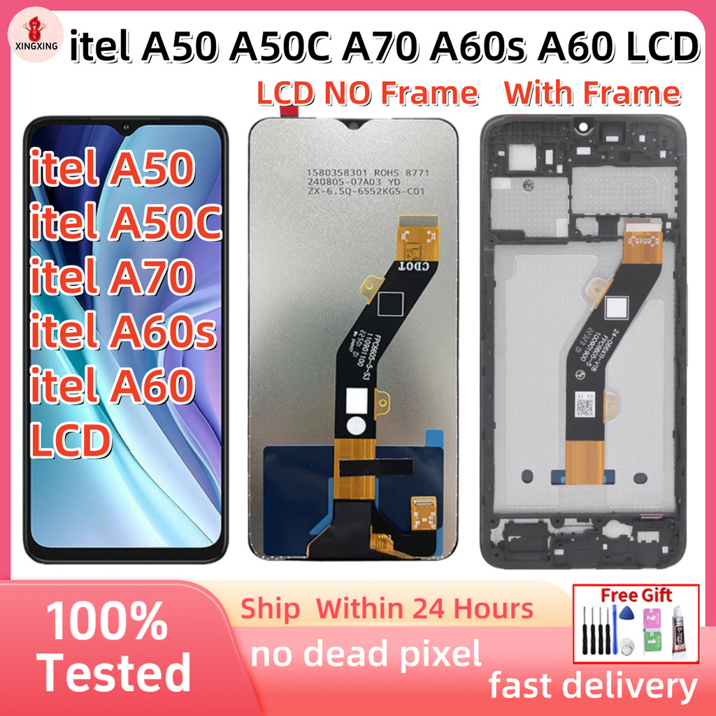 สําหรับจอแสดงผล itel A50 LCD/itel A50C LCD/itel A70 LCD/itel A60s LCD/itel A60 เปลี่ยนหน้าจอสัมผัส L