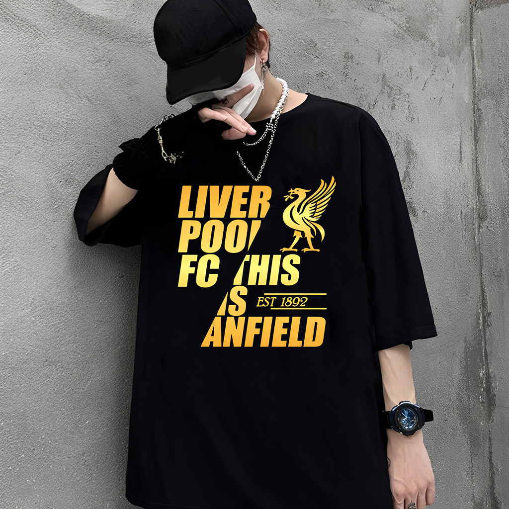 เสื้อลิเวอร์พูล เสื้อยืด Liverpool LFC หงส์แดง S-5XL เสื้อยืดคอตตอน กระบวนการพิมพ์