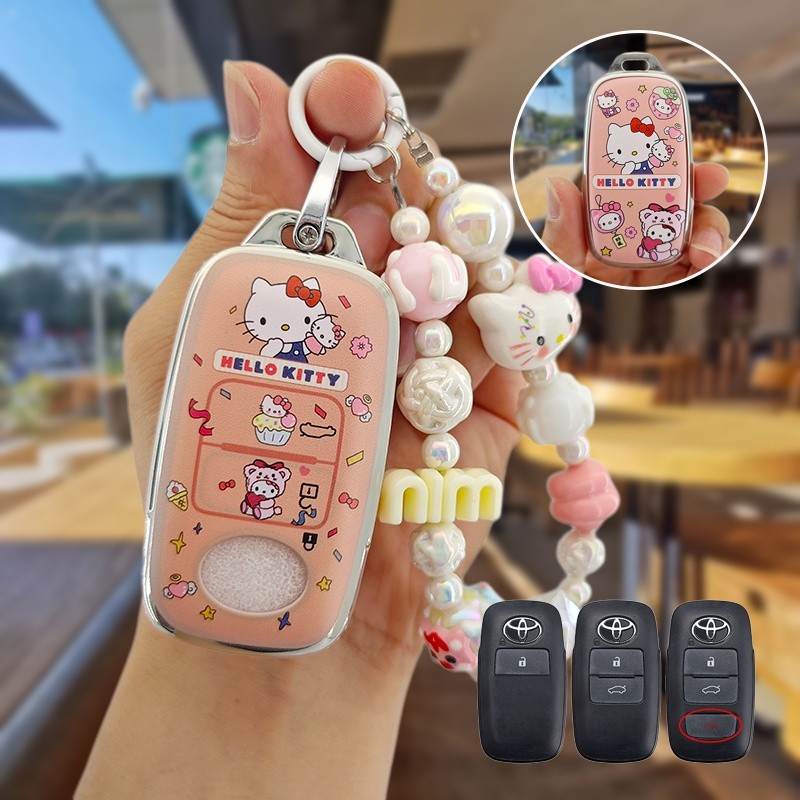 ปลอกกุญแจรถโตโยต้า Toyota yaris ativ cross 2013 ativa veloz wigo raize Vios 2023 TPU เคสกุญแจรถยนต์ เคสกุญแจรีโมทรถยนต์
