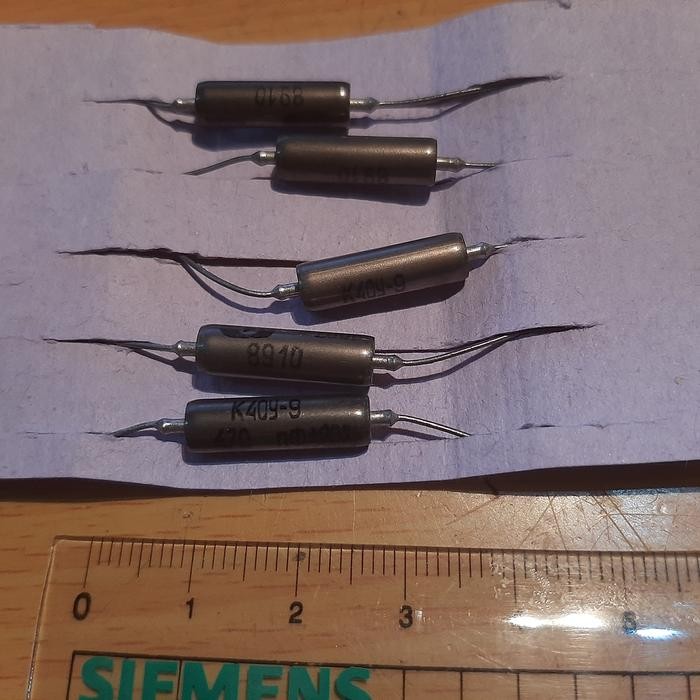 Part Capacitor Paper in Oil (PIO) 470pf 470 pF 0.470 nF 470pF 200V K40Y-9 อุปกรณ์ไฟฟ้า