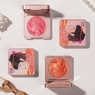 บลัชออนเนื้อฉ่ำวาว เม็ดสีแน่น สีชัด ติดทน กันน้ำ Smart Girl Reading Blush พร้อมส่งจากไทย+แปรง