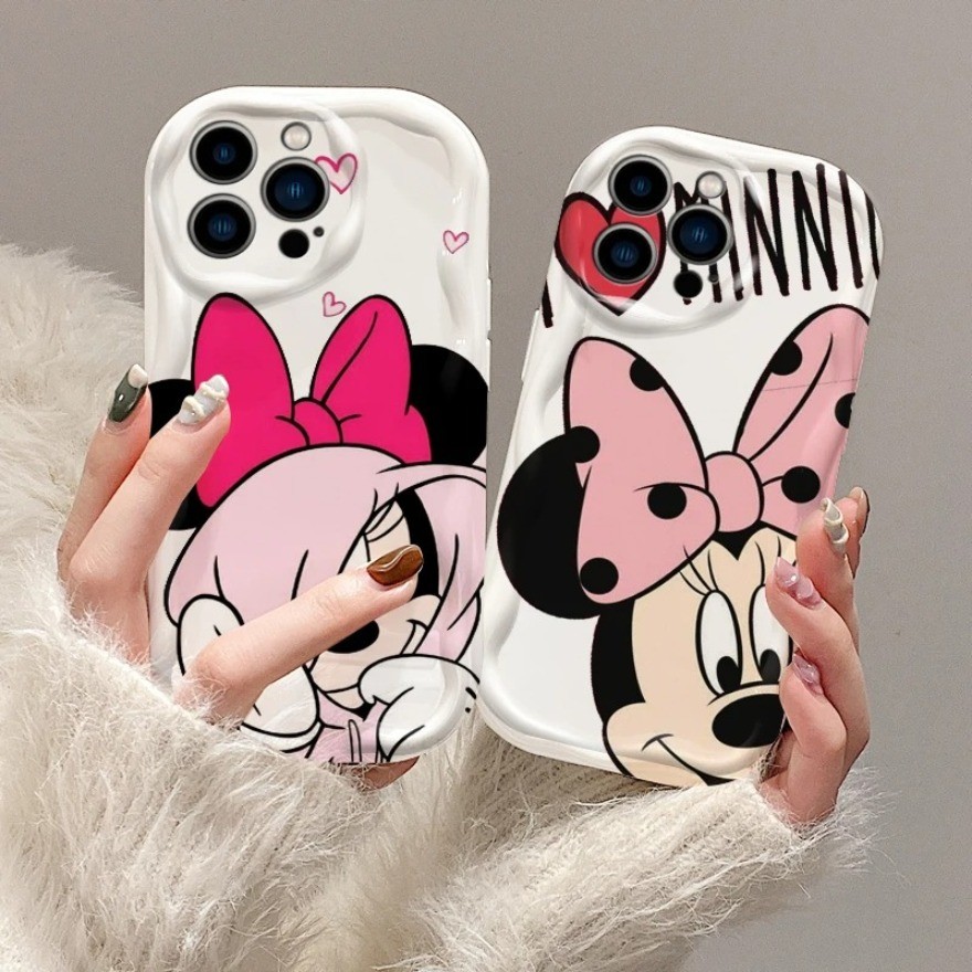 Disney น่ารัก Mickey Minnie เคสโทรศัพท์สําหรับ OPPO A3S A5 AX5 A5S AX5S A7 AX7 A12 A12e A8 A5 A9 202