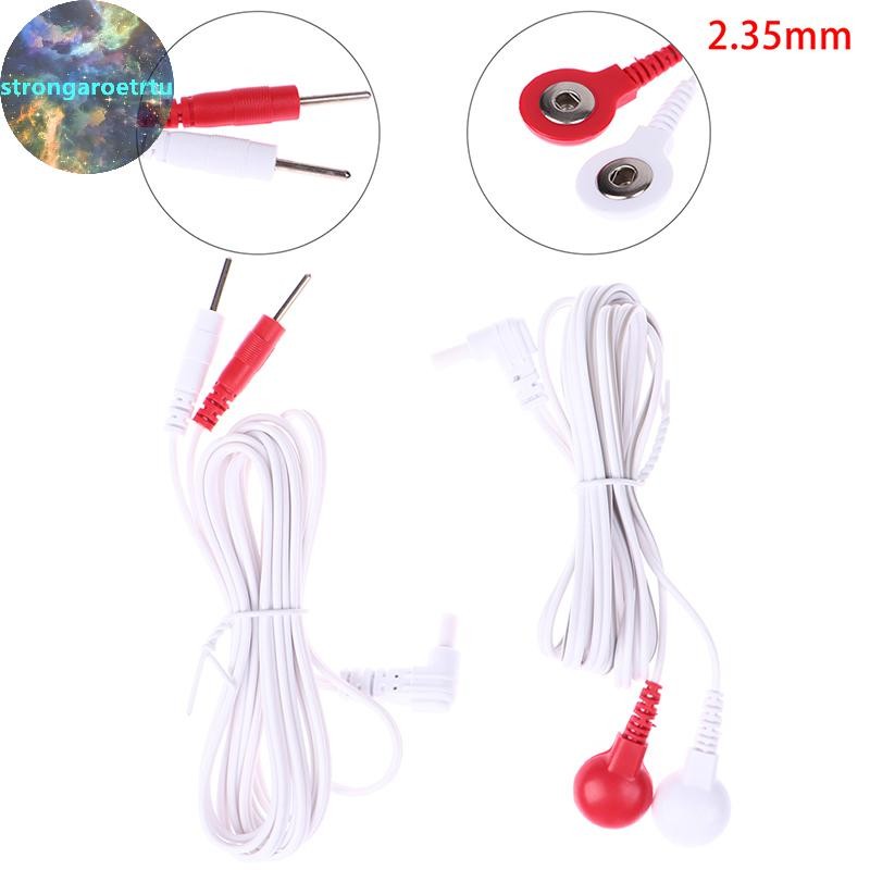 Strongaroetrtu 1.5/1.8M 2.35 มม.ไฟฟ้าบําบัดสายไฟตะกั่วสําหรับการเชื่อมต่อนวด TH