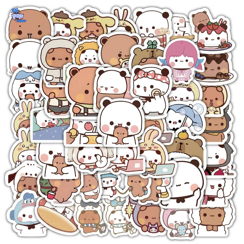 Bubu Dudu สติ๊กเกอร์ 120 ชิ้น DIY สติ๊กเกอร์กันน้ํา Bubu Dudu สติ๊กเกอร์ตกแต่งสติ๊กเกอร์ไวนิล Dudu B