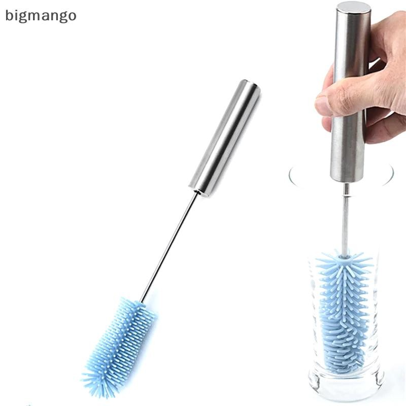 [บิ๊กมะม่วง] ซิลิโคนขวดนมแปรงถ้วยขัดแก้วทําความสะอาดครัวเครื่องมือทําความสะอาดด้ามยาวขวดเครื่องดื่มถ้วยแก้วแปรงทําความสะอาดหุ้นใ