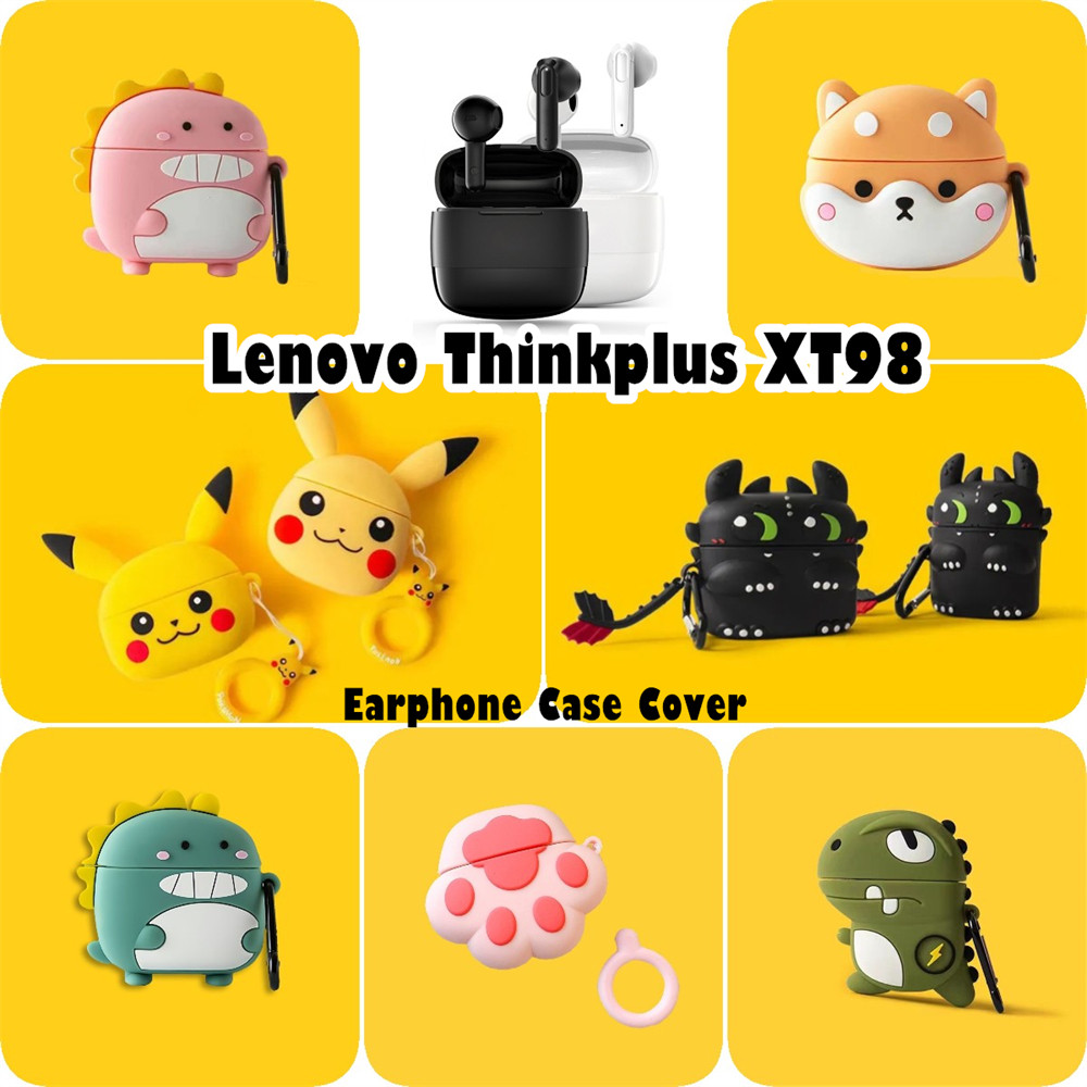 บูติกต้นฉบับสําหรับ Lenovo Thinkplus XT98 Case Casing Soft Silicone Headphone Case Creative Cartoon