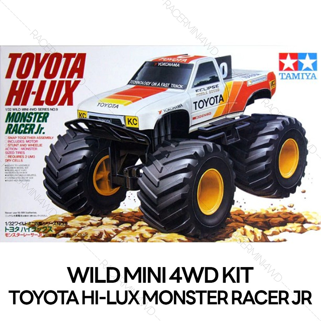 TAMIYA 17009 1/32 Toyota Hi-Lux Monster Racer Jr. (Wild Mini 4WD) รถมินิโฟร์วีลทามิย่าแท้