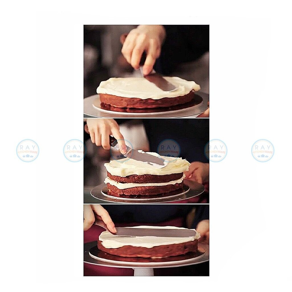 US ที่ปาดหน้าเค้ก แบบงอ 6,8,10 นิ้ว ยูเอส Spatula ที่ปาดครีม มีดปาดหน้าเค้ก ที่ปาดเค้ก สเปทูล่า - รูปที่ 2