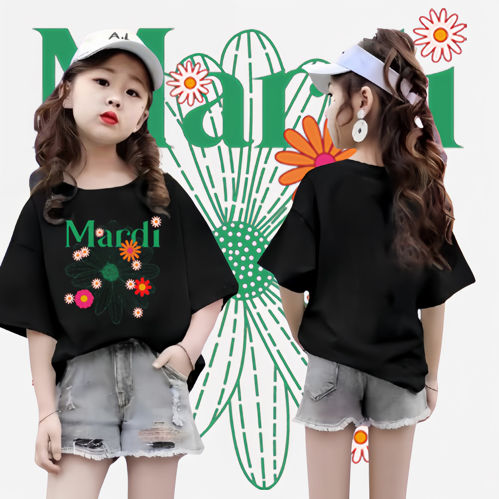 (จัดส่งตลอด 24 ชั่วโมง)KIDS PRINCESS เสื้อยืดเด็กผู้หญิงและเด็กผู้ชาย ลายMardi Kid คอกลม T59