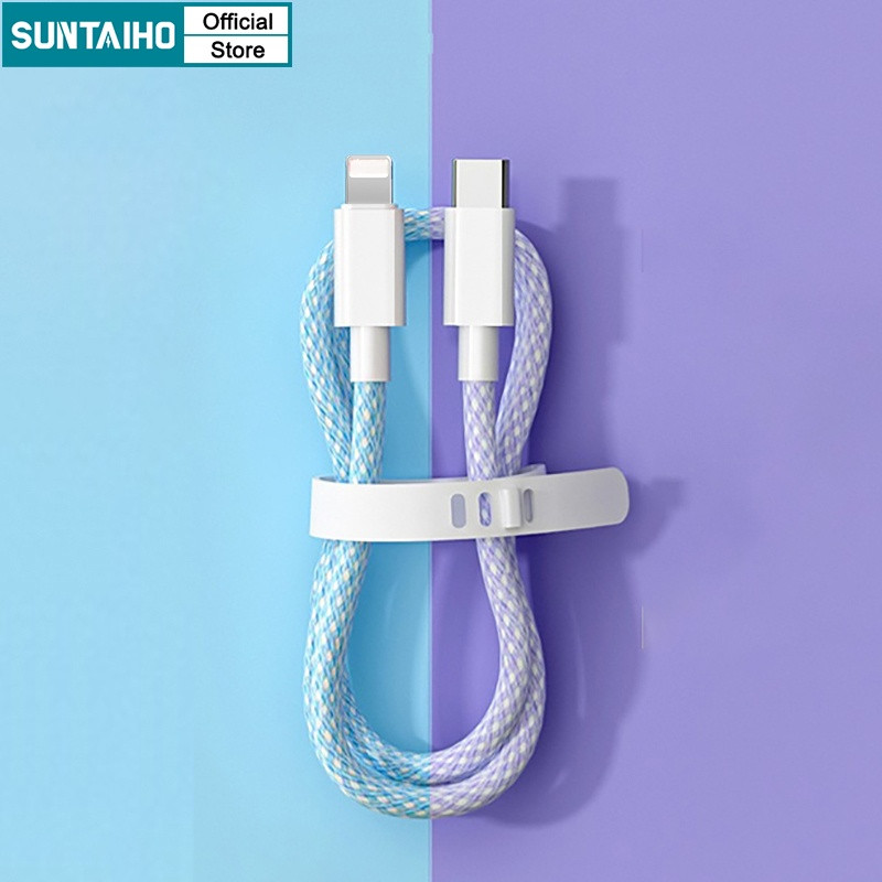 Suntaiho สายชาร์จ Type C To Lightning 3A สายชาร์จไว IPhone 14 11 7 8 Plus iPad