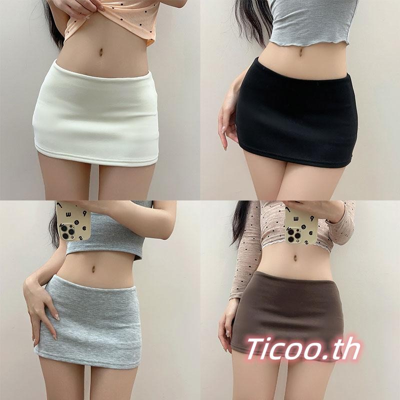 ผู้หญิงเอวต่ําแข็งสลิมฟิตฤดูร้อน ข โอดีคอน กระโปรง ชุดหล่อลื่น สําหรับงานเลี้ยงประจําวัน