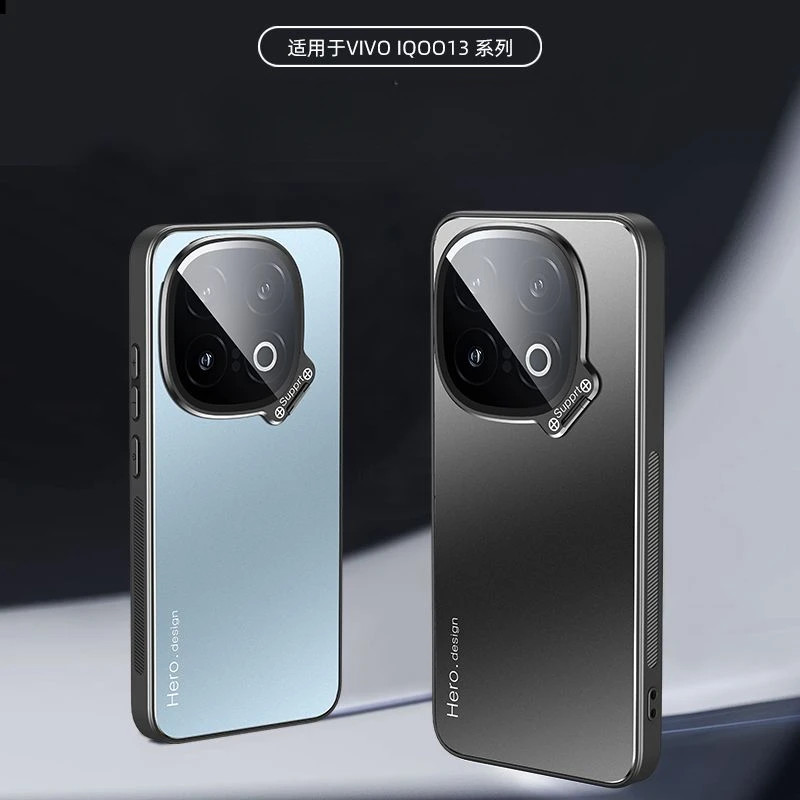 สําหรับ VIVO IQOO 15 13 กรณีหรูหรา Matte เลนส์สําหรับ IQOO 13 แม่เหล็กเหล็กแผ่นกันกระแทกกันชน IQOO 1