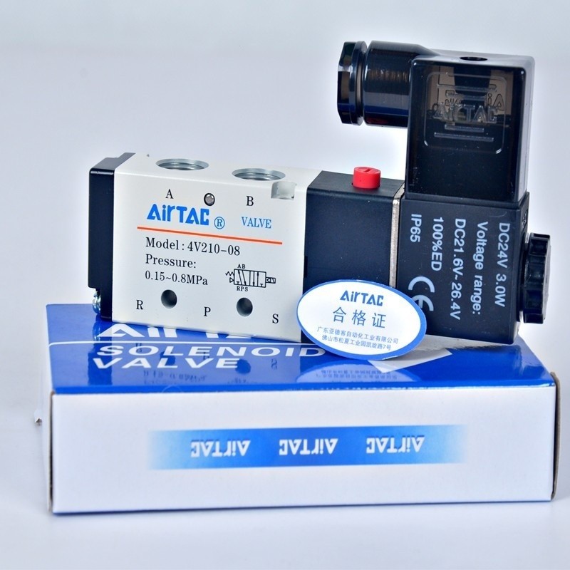 โซลินอยด์วาล์ว Airtac 4V110-06 4V210-08-06 4V310-08-10 4V410-15
