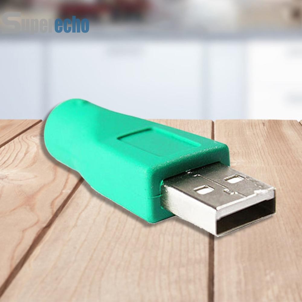 อะแดปเตอร์แปลง USB 2.0 Type A Male to PS2 Female สําหรับเมาส์คีย์บอร์ด PC [superecho.th]