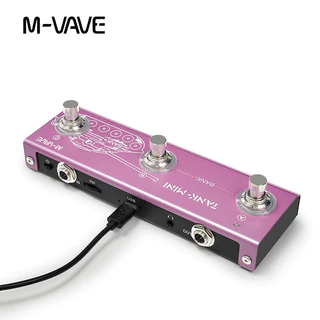 M-VAVE TANK MINI กีตาร์ไฟฟ้า/เบส Multi-Effects เหยียบรองรับ Tone Presets/Editing คุณสมบัติ 6 โมดูล 5 Delay Effects 6 Reverb Effects 3-Band EQ Adjuster