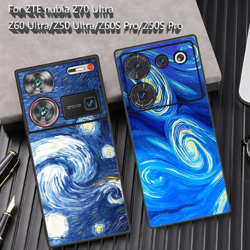 Z70ultra สําหรับ Nubia Z70 Ultra Z60 Ultra Z50/Z60S Pro Z50S Pro Creative ทาสีภาพวาดสีน้ํามันกันกระแทกโทรศัพท์มือถือกรณีฝาครอบ