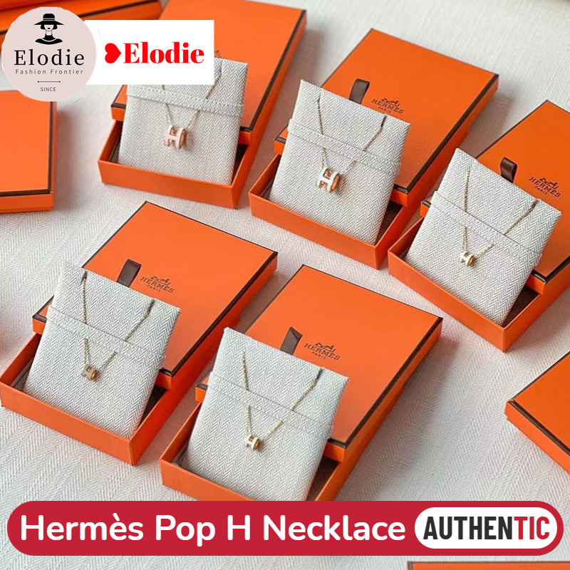เฮอร์มีส Hermès POP H Necklaces & Mini POP H Necklaces Gold/ Rose Gold/ Silver สร้อยคอเฮอร์มีส มีหลายสีให้เลือก