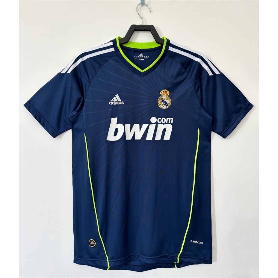 2010-11 Real Madrid Away เสื้อฟุตบอลย้อนยุค S-XXL ผู้ใหญ่แห้งเร็วแขนสั้นกีฬาเสื้อฟุตบอล AAA