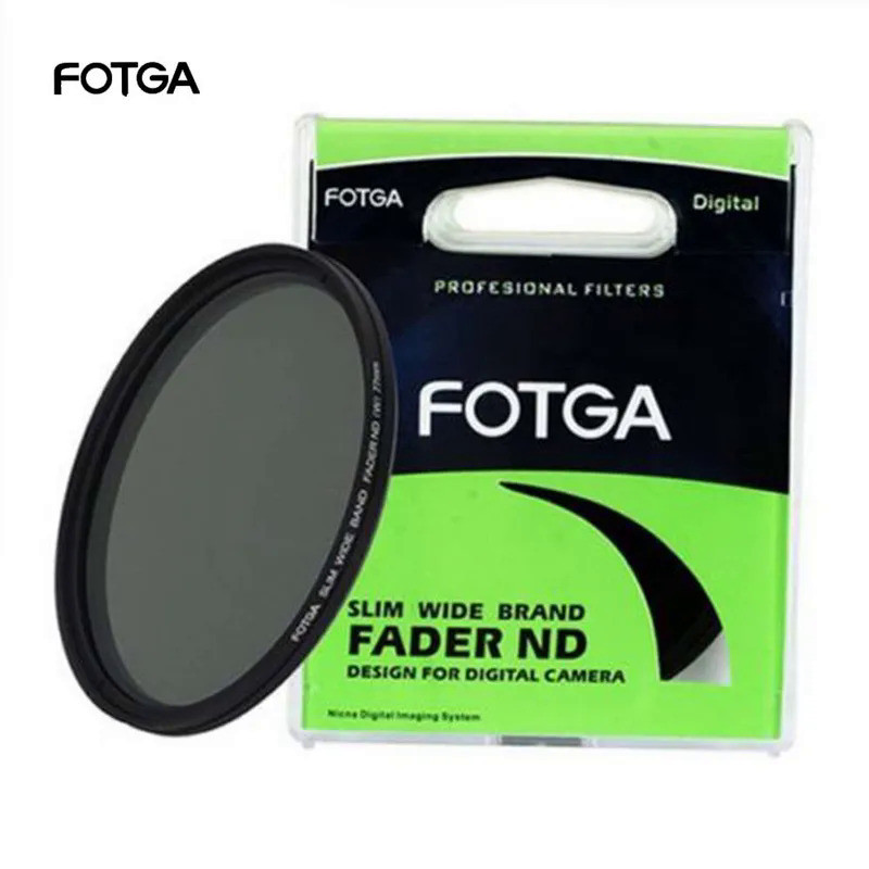 FOTGA Fader Variable Adjustable Slim Neutral Density ND Lens Filter ND2 to ND400 43/46/52/55/58/62/6