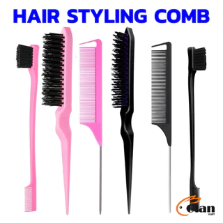 Glanxuan หวีแบ่งผม วัสดุพลาสติก คุณภาพสูง สําหรับจัดแต่งทรงผม Styling comb