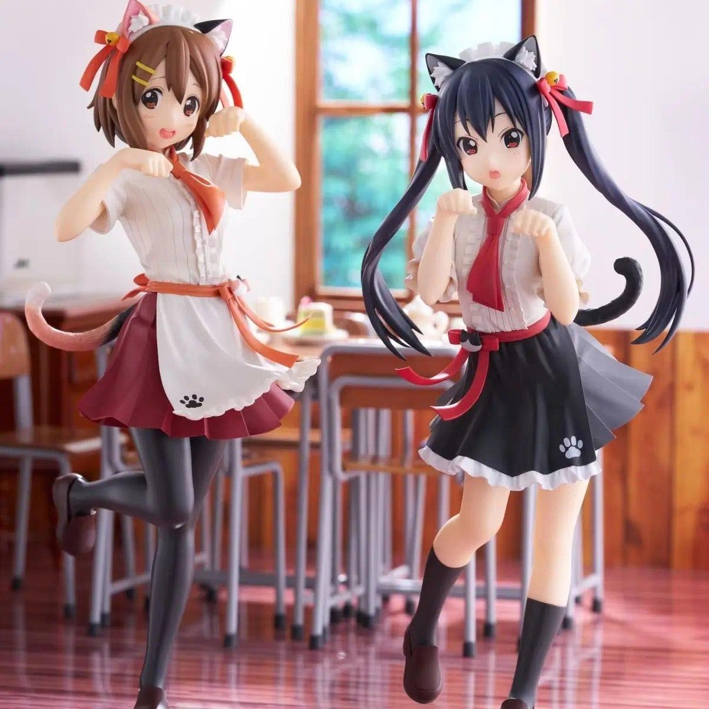 Furyu Trio พยายาม iT K-ON Hirasawa Yui Nakano Azusa แมวสาว Watter PVC Action Figure ตุ๊กตาของเล่นพร้