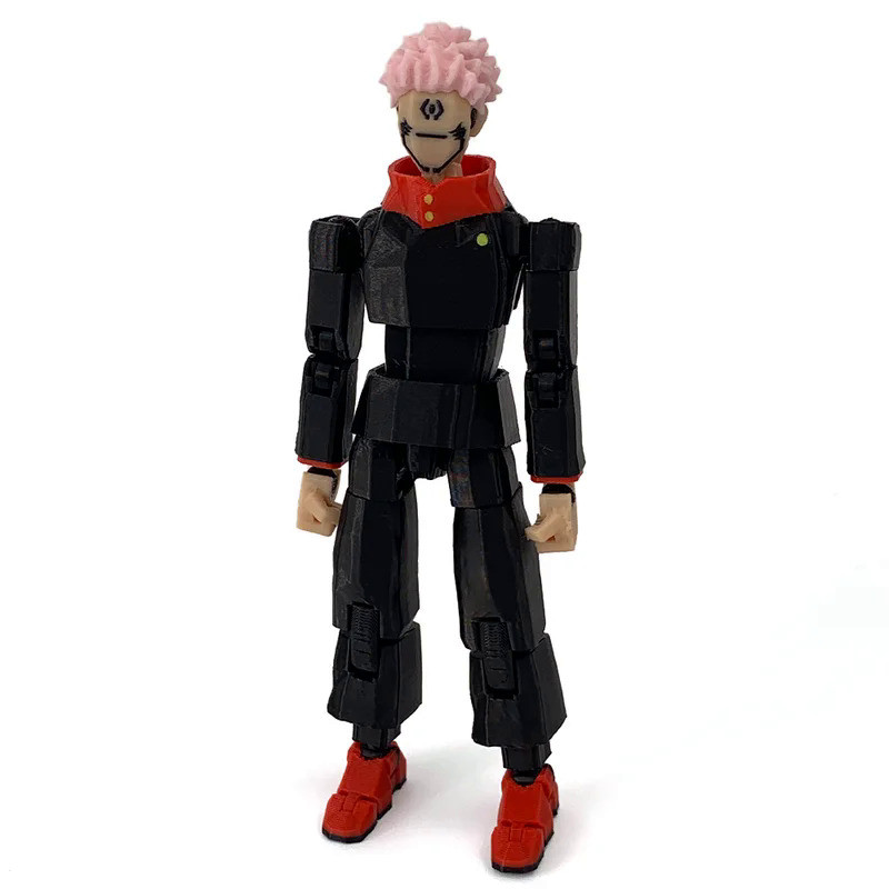 3D Printed Jujutsu Kaisen Ryomen Sukuna Anime Multi-Jointed Shapeshift Toys Action Figures Mannequin
