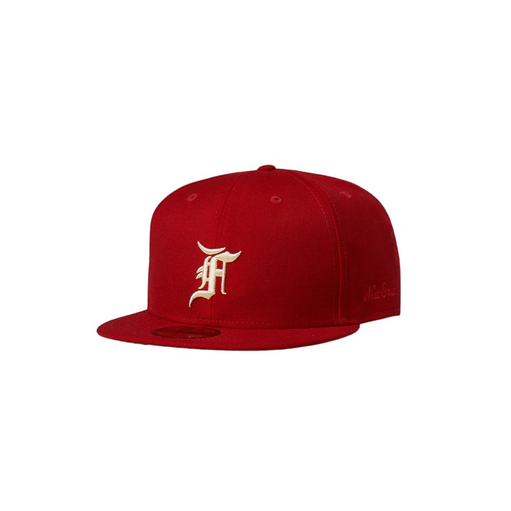 FEAR OF GOD ESSENTIALS New Era Fitted Cap (FW20) Red Unused