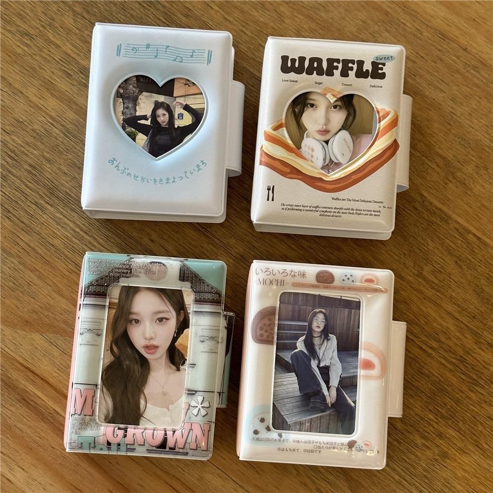 อัลบั้มการ์ด TRANSQUILLITY, PVC สไตล์ญี่ปุ่น Photocard Binder น่ารักพร้อมหน้าภายใน 16 หน้า Mini 3 นิ้วการ์ดไอดอลรวบรวมหนังสือ