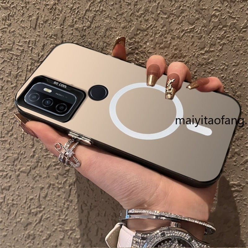 ปลอกoppo A53 2020 เคสโทรศัพท์เคสแข็งTPUเคสโทรศัพท์กันกระแทกแบบแข็งดีไซน์ใหม่ความงามไร้สายแม่เหล็กCYBSWX01